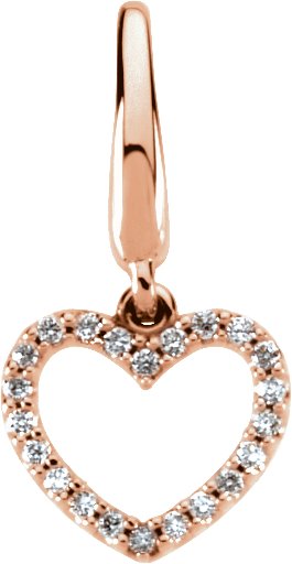 Accented Heart Charm/Pendant