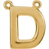 14K Yellow Block Initial D Necklace Center Ref. 2696159