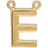 14K Yellow Block Initial E Necklace Center Ref. 2696167