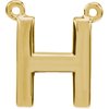 14K Yellow Block Initial H Necklace Center Ref. 2696183