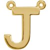 14K Yellow Block Initial J Necklace Center Ref. 2696221