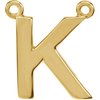14K Yellow Block Initial K Necklace Center Ref. 2696379