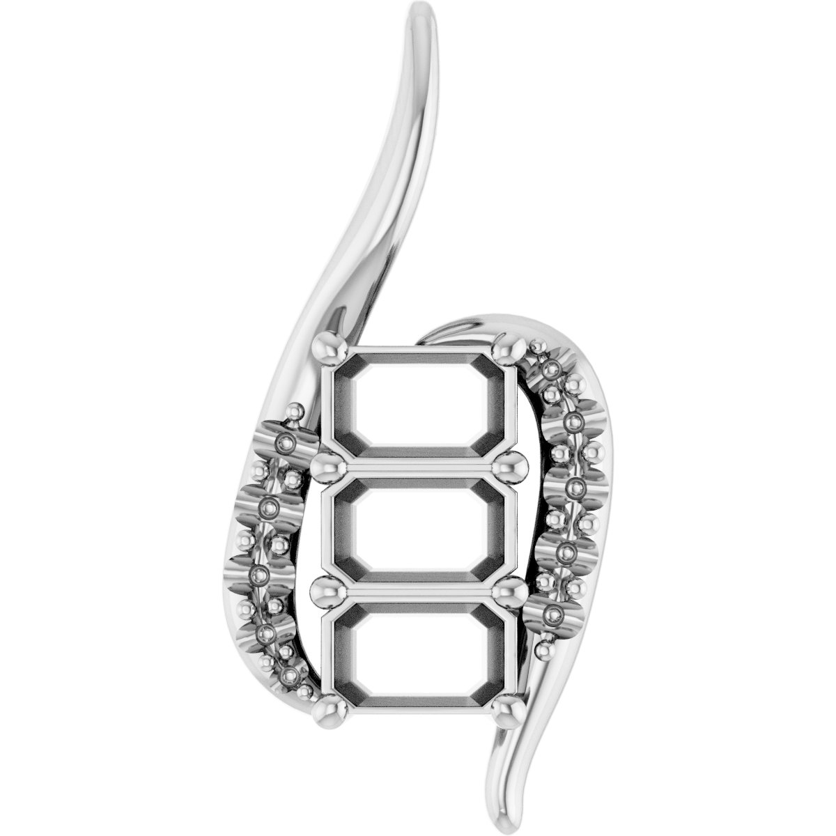 Three-Stone Freeform Pendant
