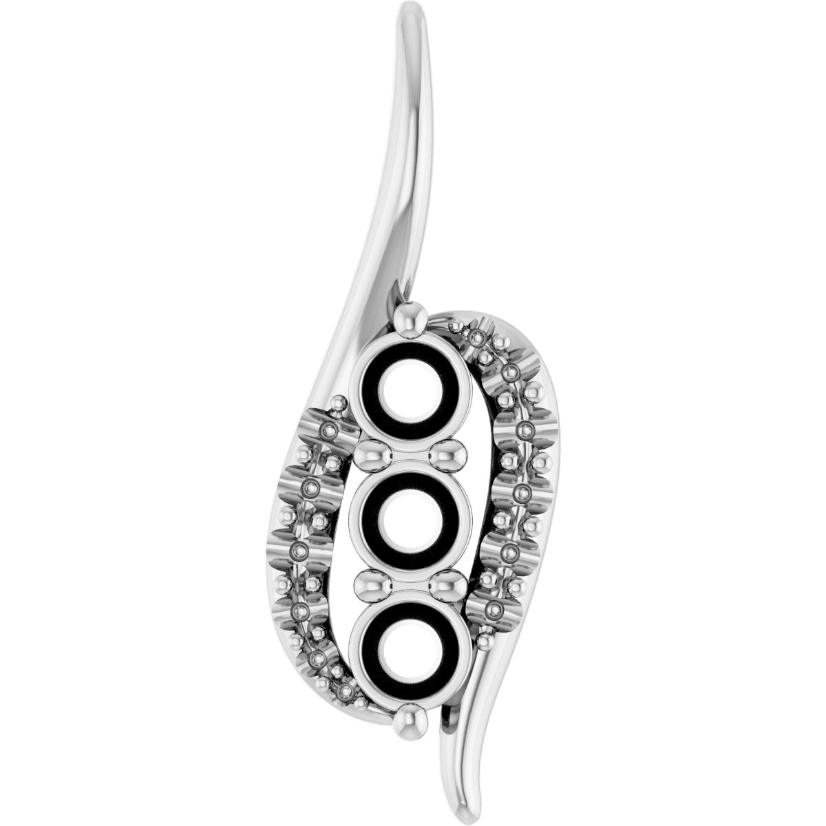 Three-Stone Freeform Pendant