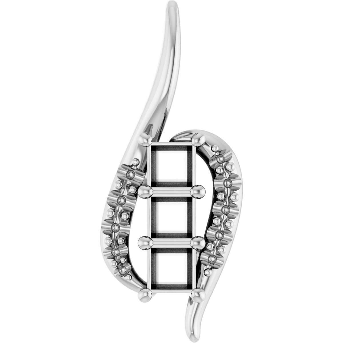 Three-Stone Freeform Pendant
