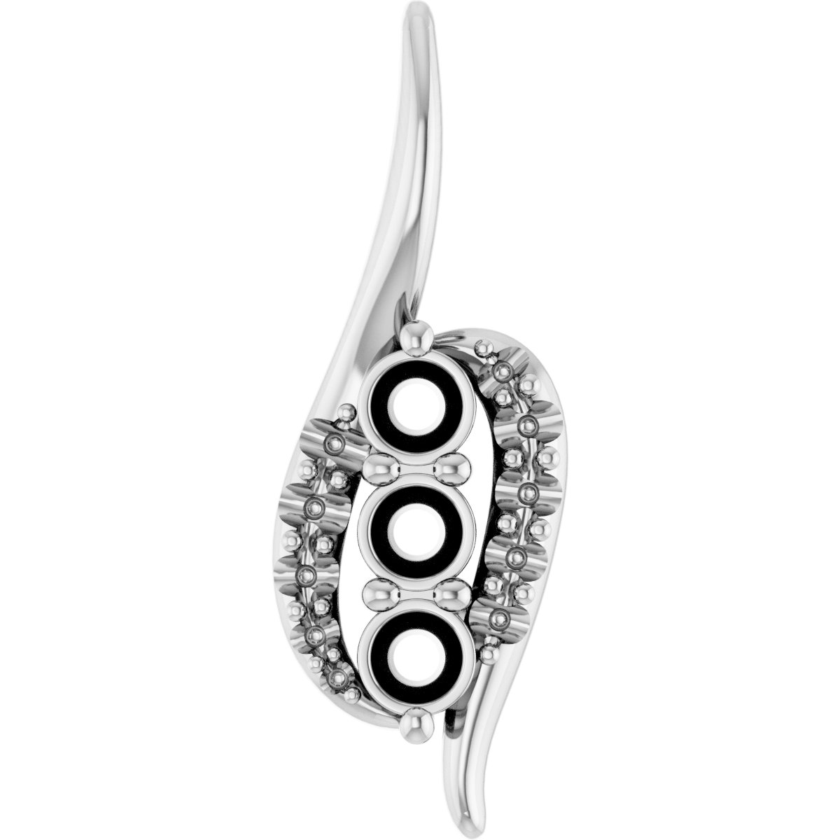 Three-Stone Freeform Pendant