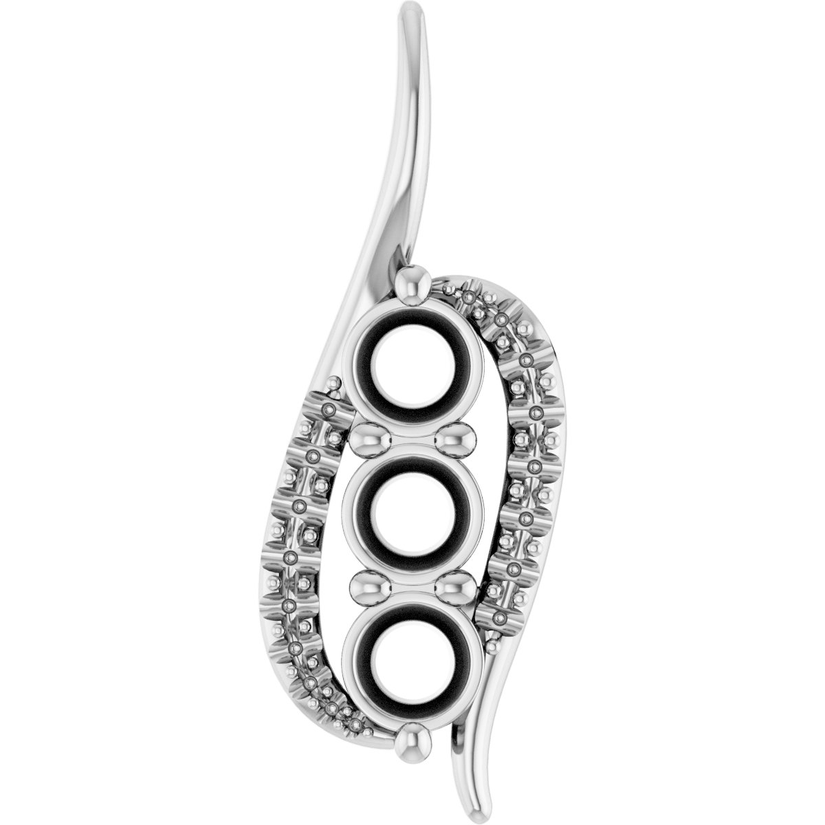 Three-Stone Freeform Pendant