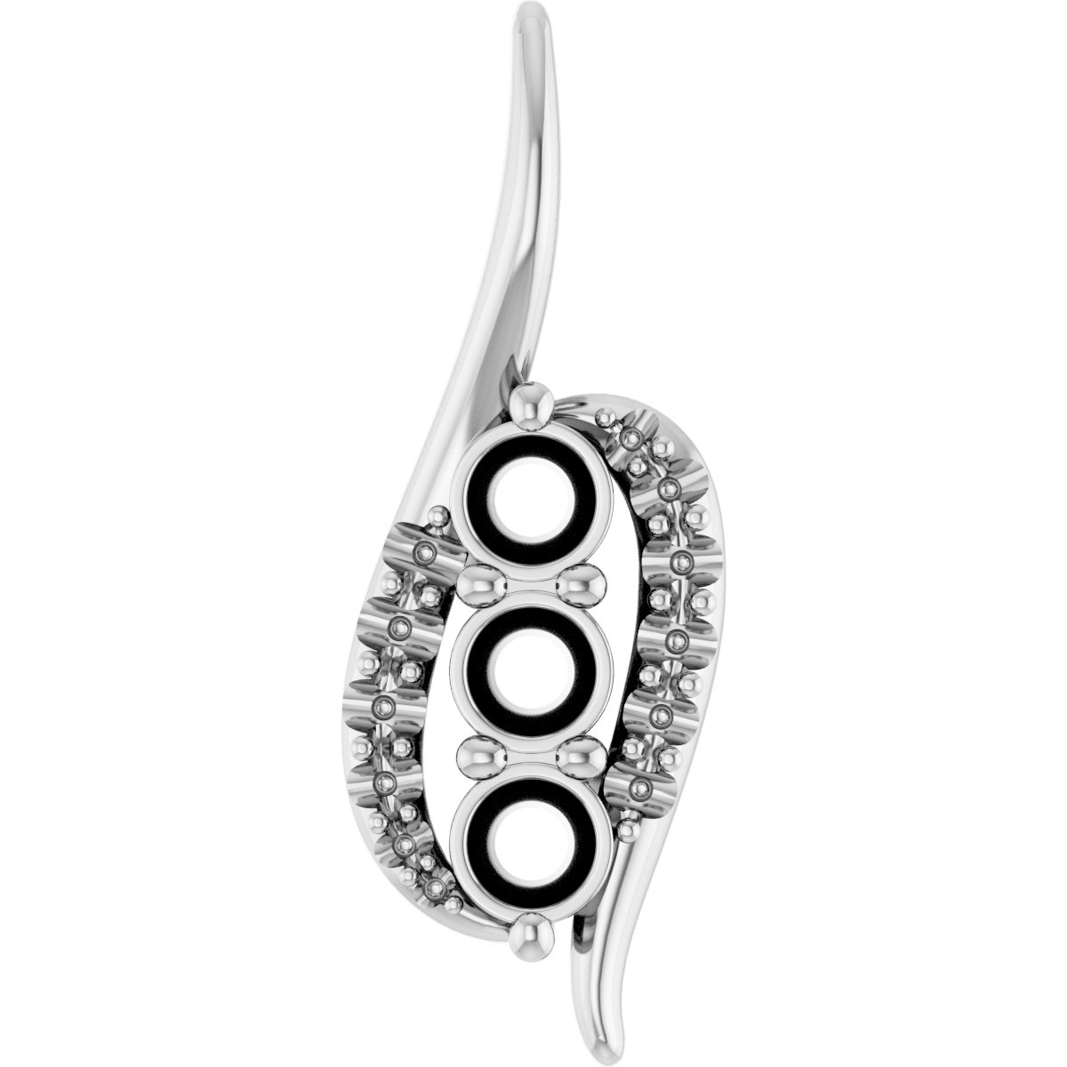 Three-Stone Freeform Pendant