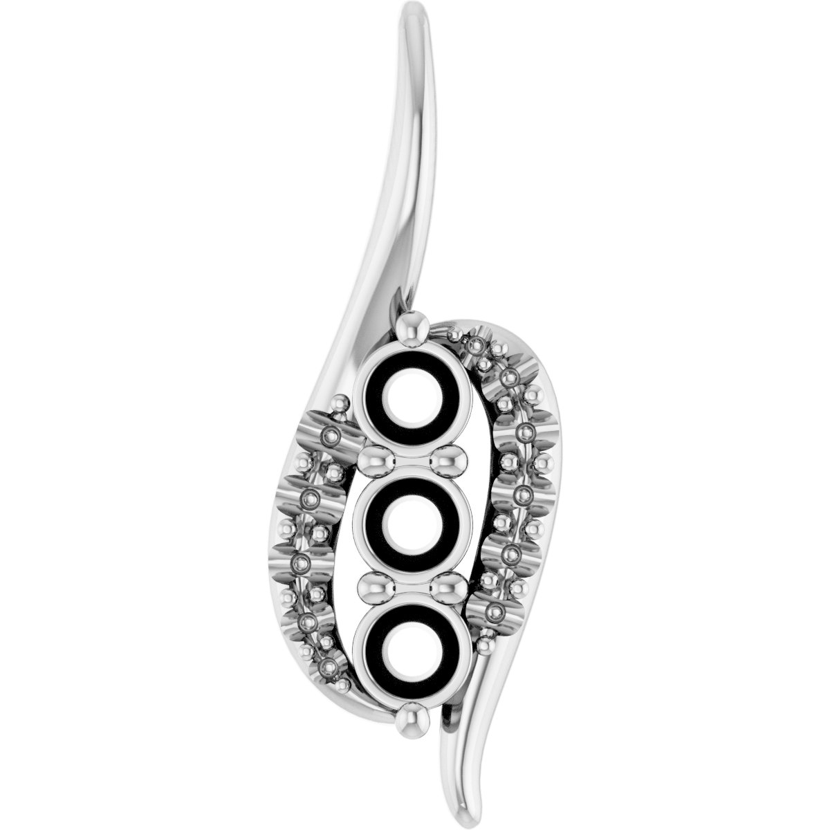 Three-Stone Freeform Pendant