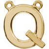 14K Yellow Block Initial Q Necklace Center Ref. 2696855