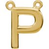 14K Yellow Block Initial P Necklace Center Ref. 2697132