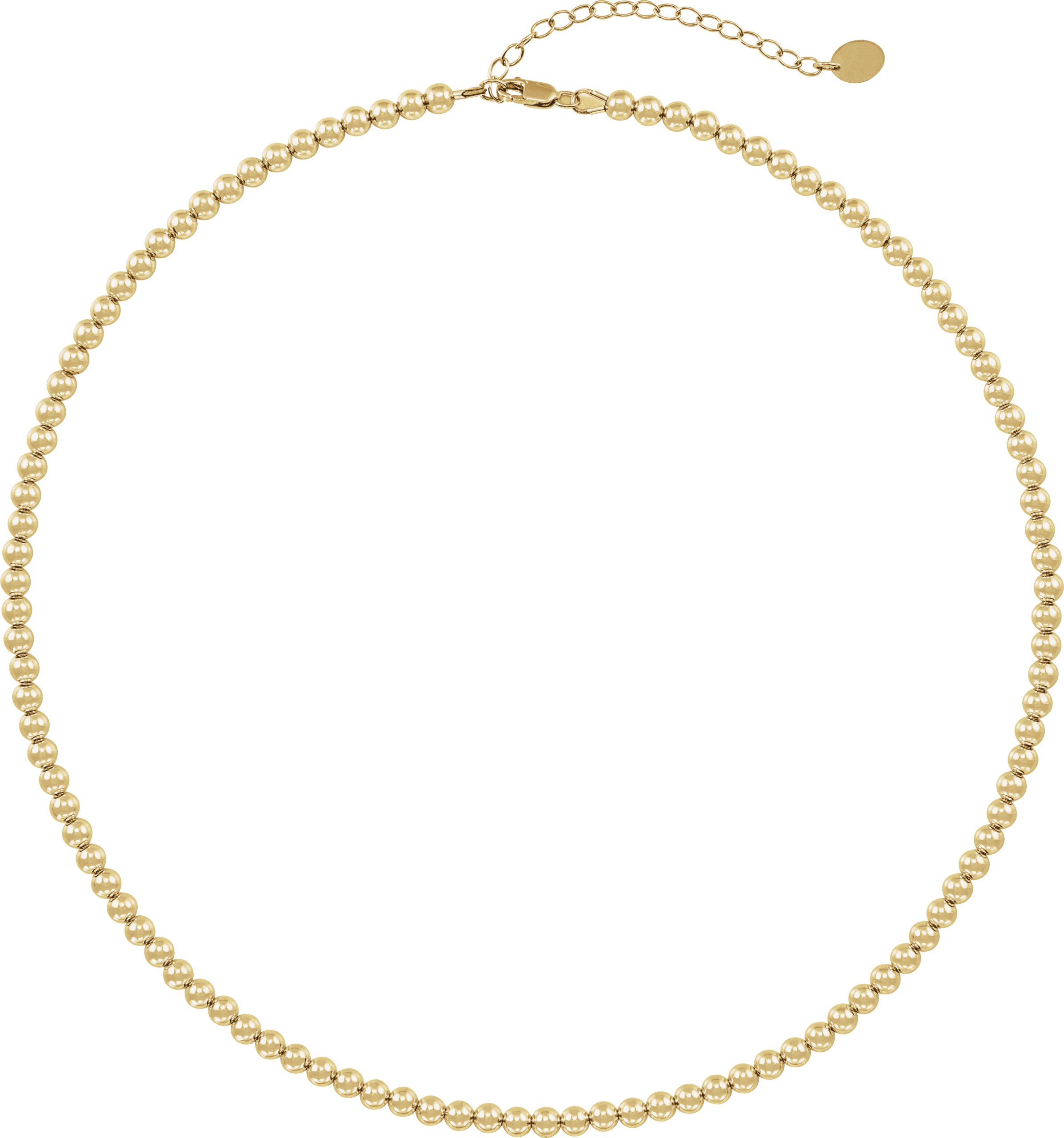 Hollow Bead Necklace
