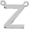 14K White Block Initial Z Necklace Center Ref. 2701614