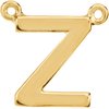 14K Yellow Block Initial Z Necklace Center Ref. 2701602