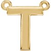 14K Yellow Block Initial T Necklace Center Ref. 2703435