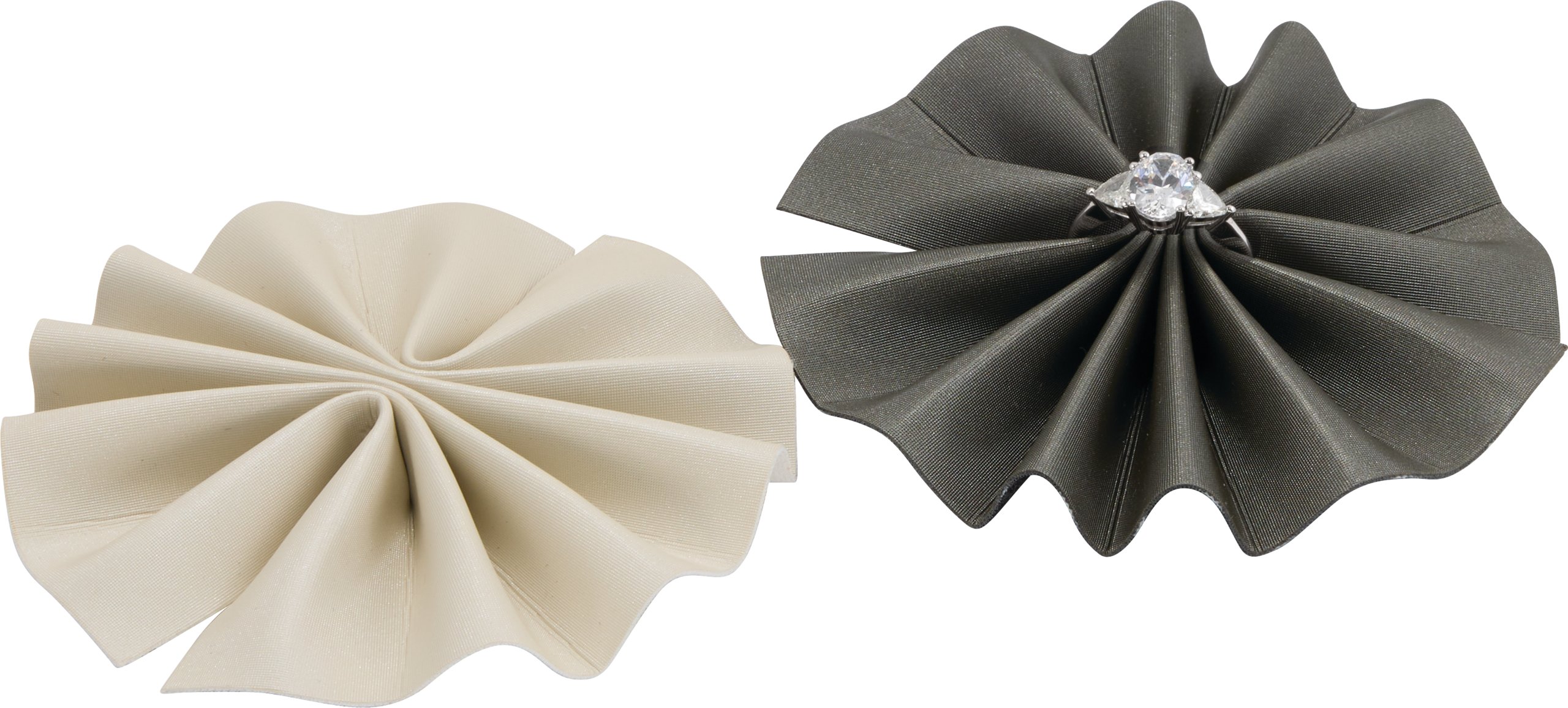 Leatherette Ring Display Fan