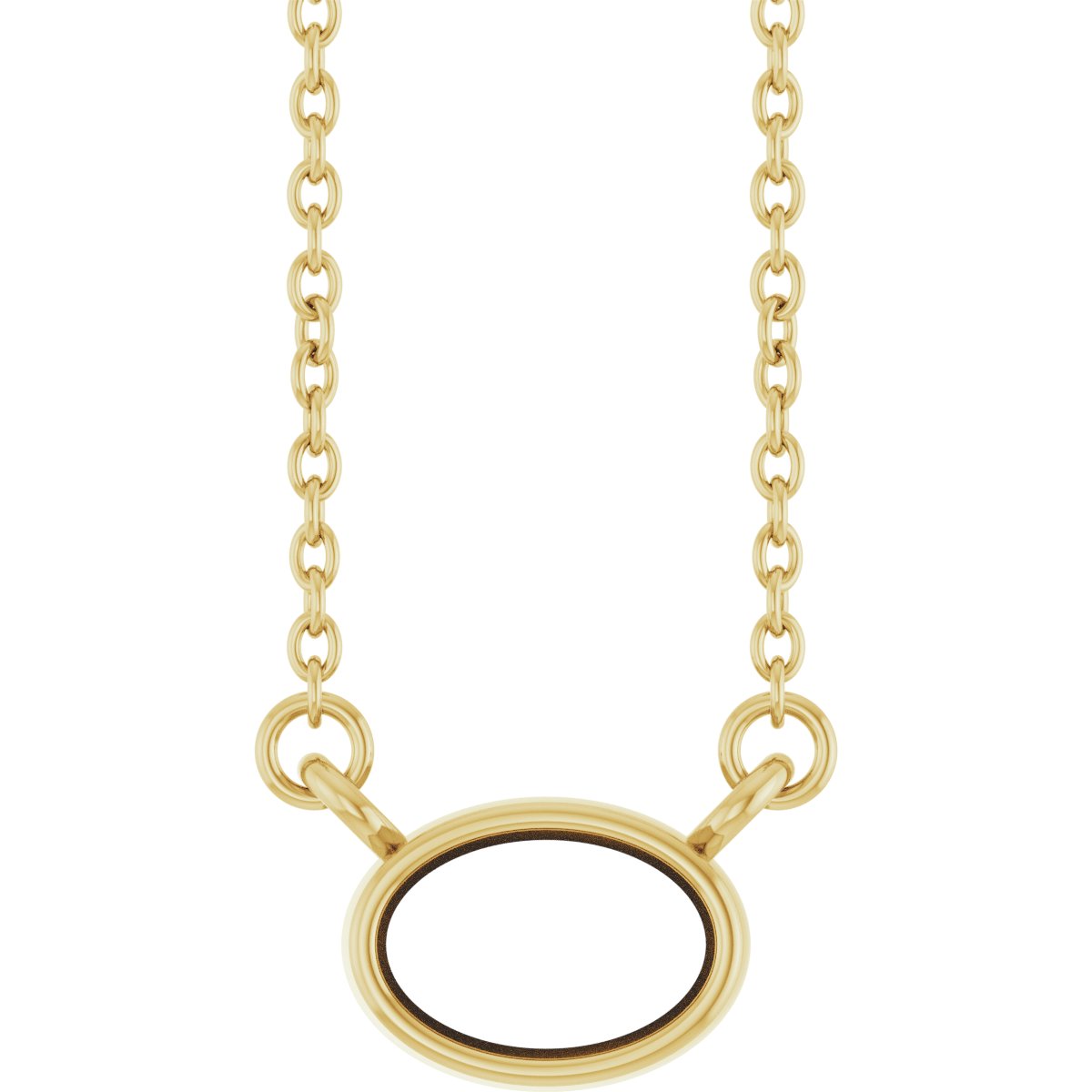 Bezel-Set Solitaire Necklace