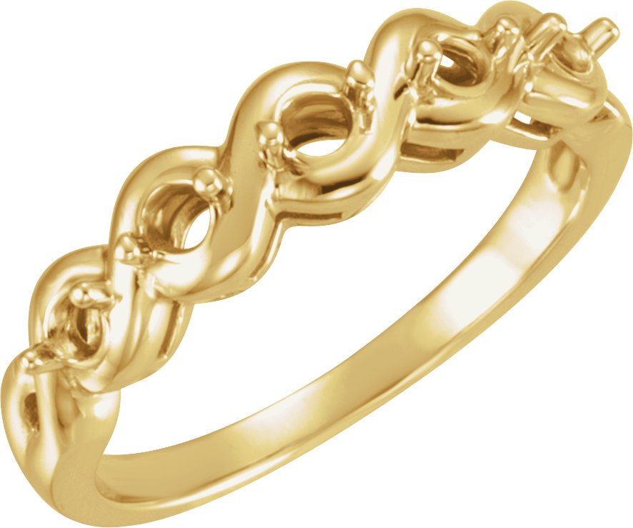 Five-Stone Infinity-Inspired Anniversary Band