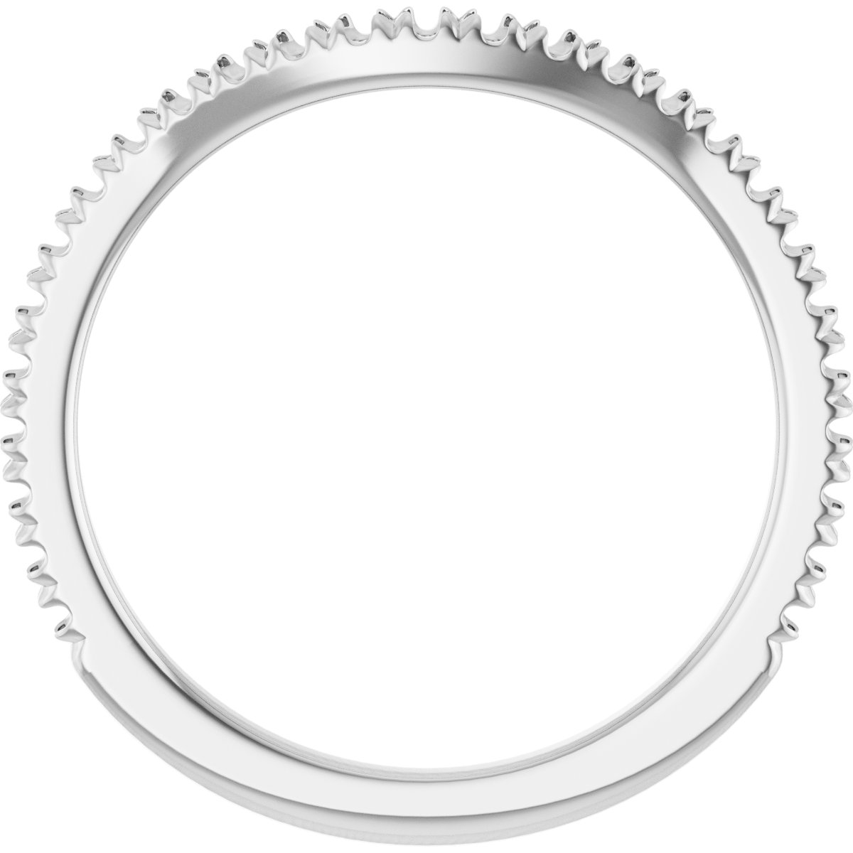 Band Mounting for 5.5x5.5 mm Asscher Ring view 2
