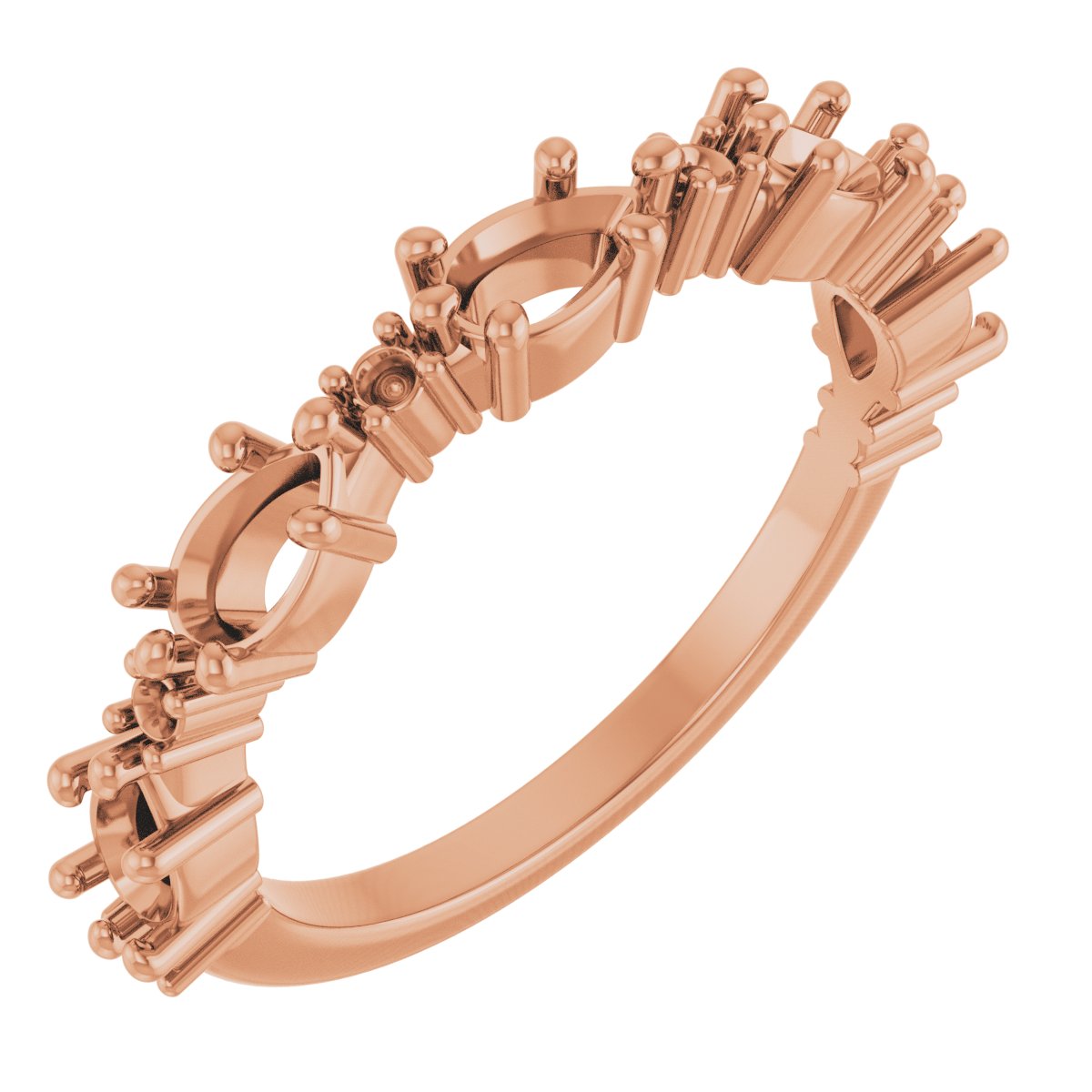 Accented Stackable Family Ring