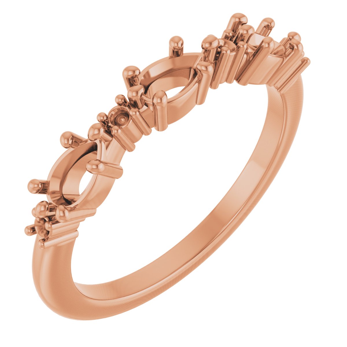 Accented Stackable Family Ring