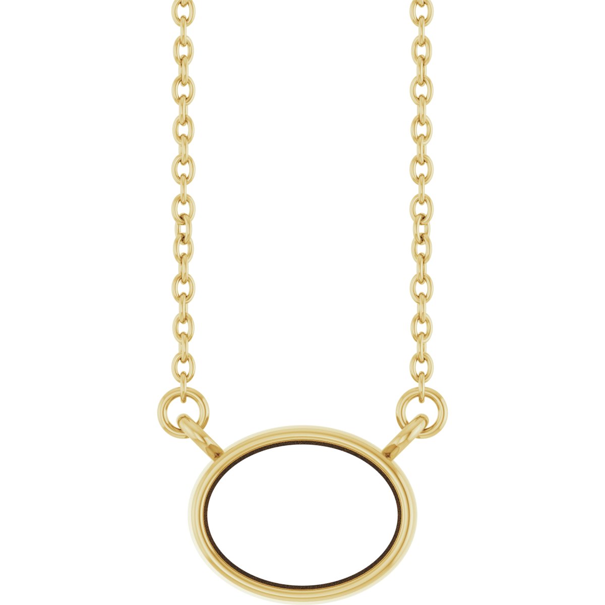 Bezel-Set Solitaire Necklace