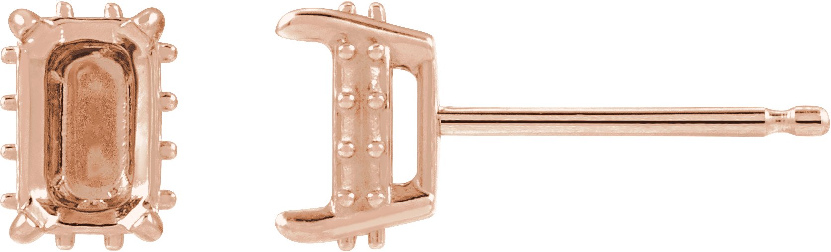 Hidden Halo-Style Stud Earrings