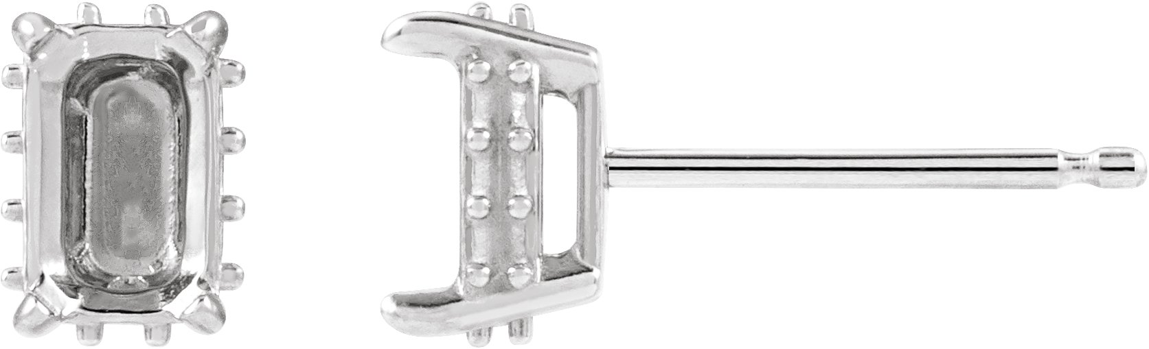 Hidden Halo-Style Stud Earrings