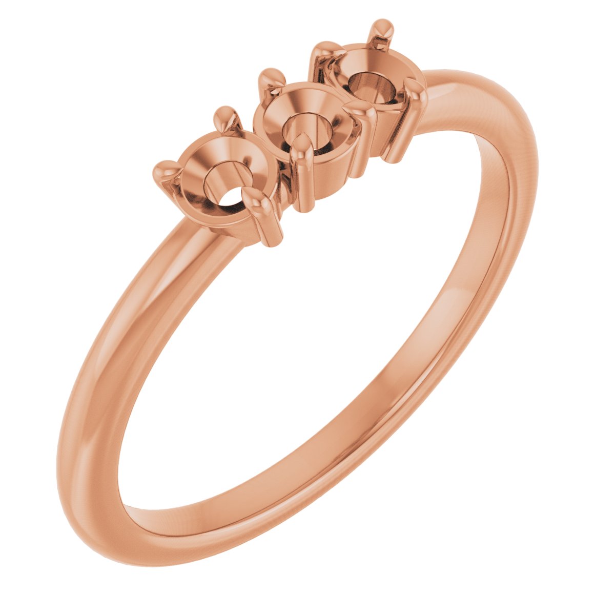 Three-Stone Stackable Ring