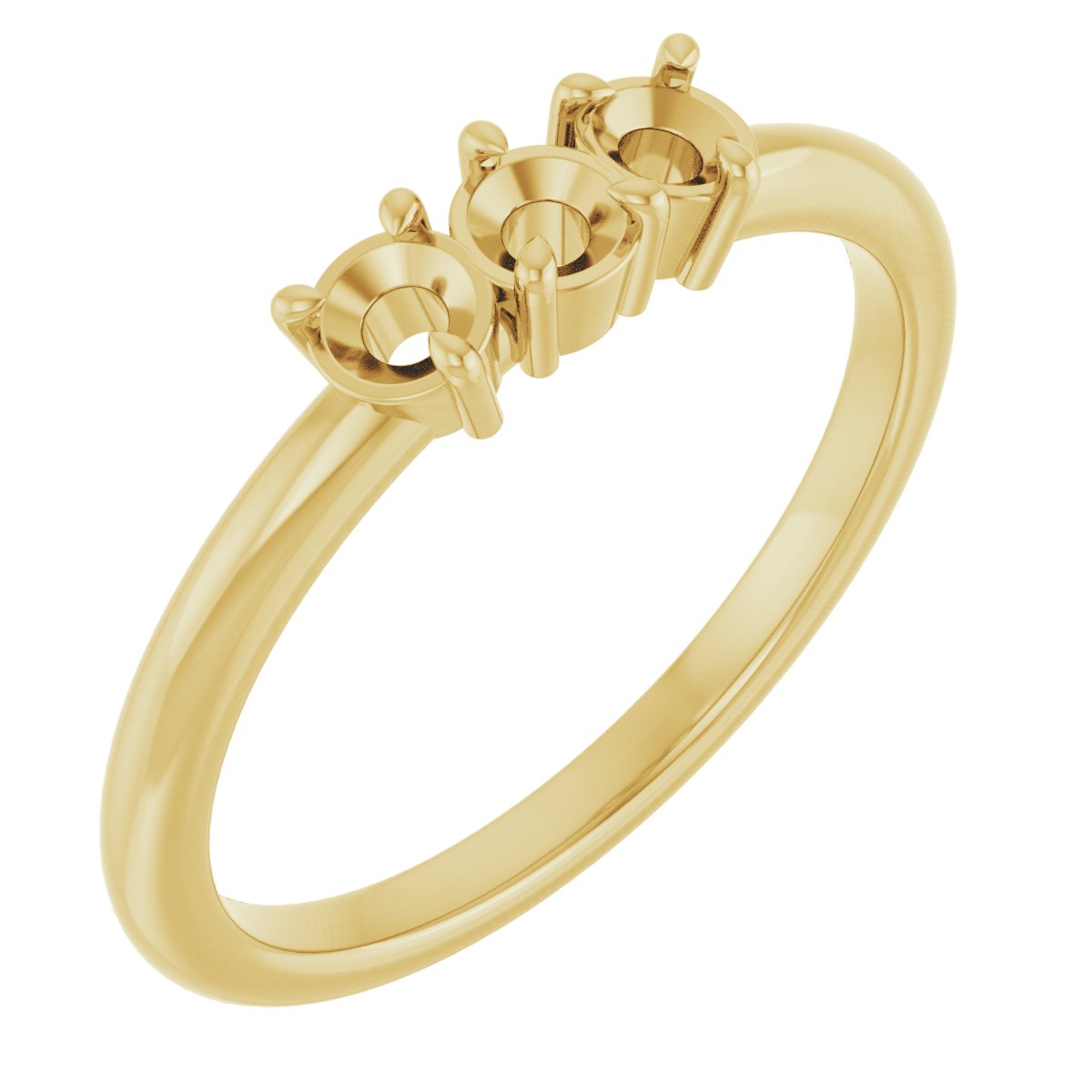 Three-Stone Stackable Ring
