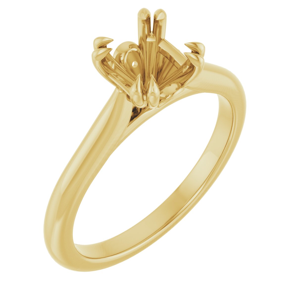 Double Claw-Prong Engagement Ring or Band