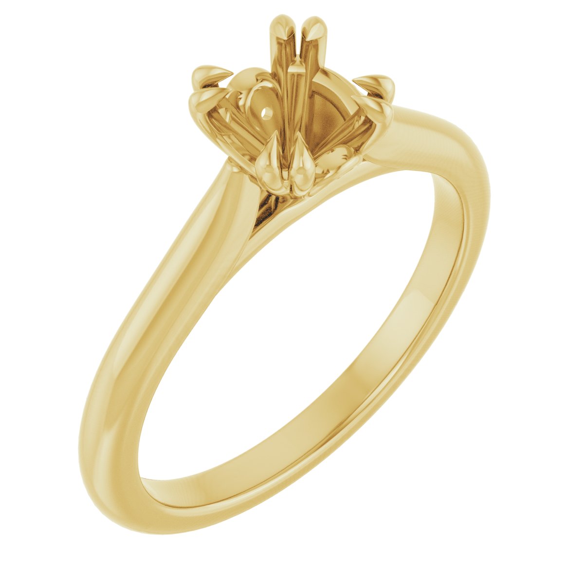 Double Claw-Prong Engagement Ring or Band