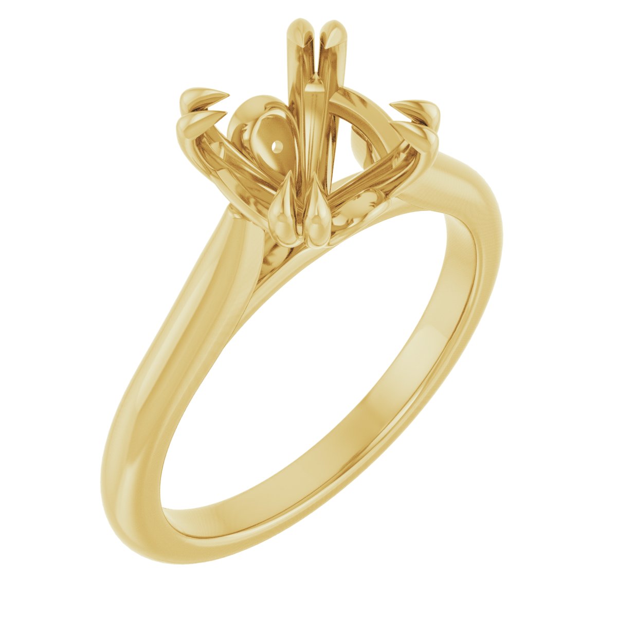 Double Claw-Prong Engagement Ring or Band