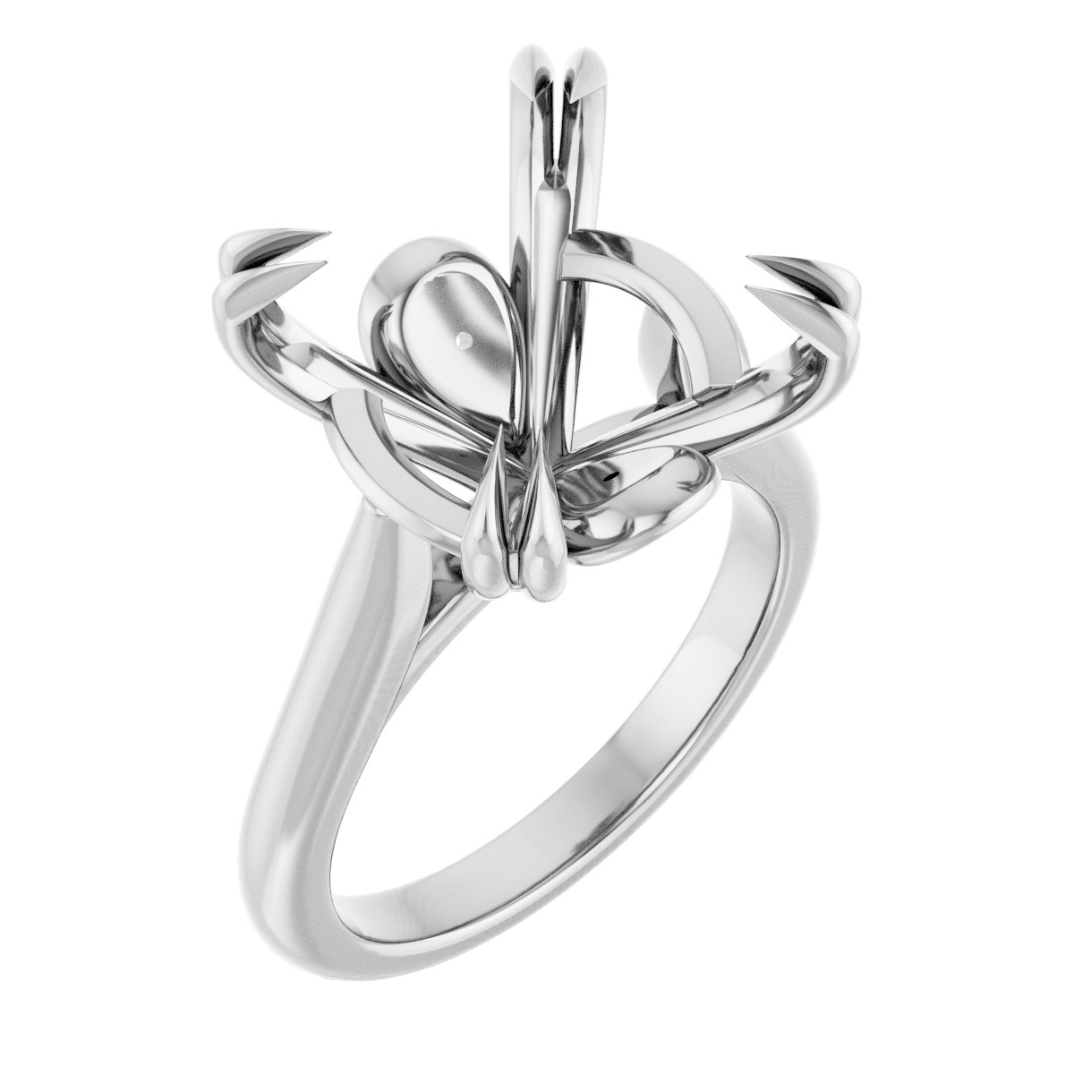 Double Claw-Prong Engagement Ring or Band