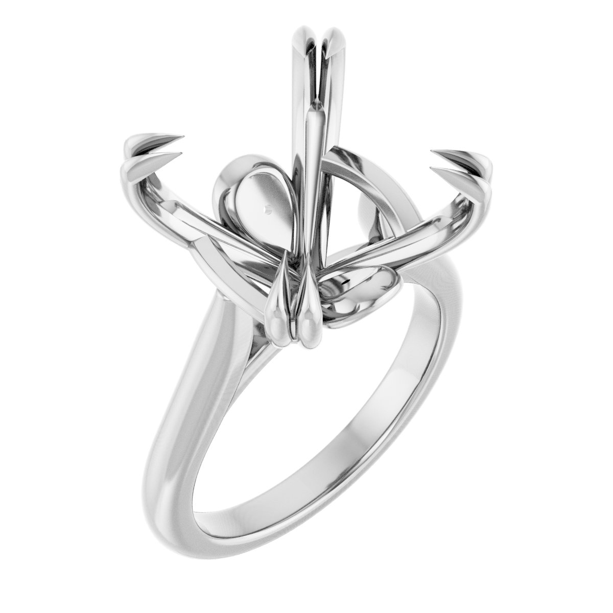 Double Claw-Prong Engagement Ring or Band