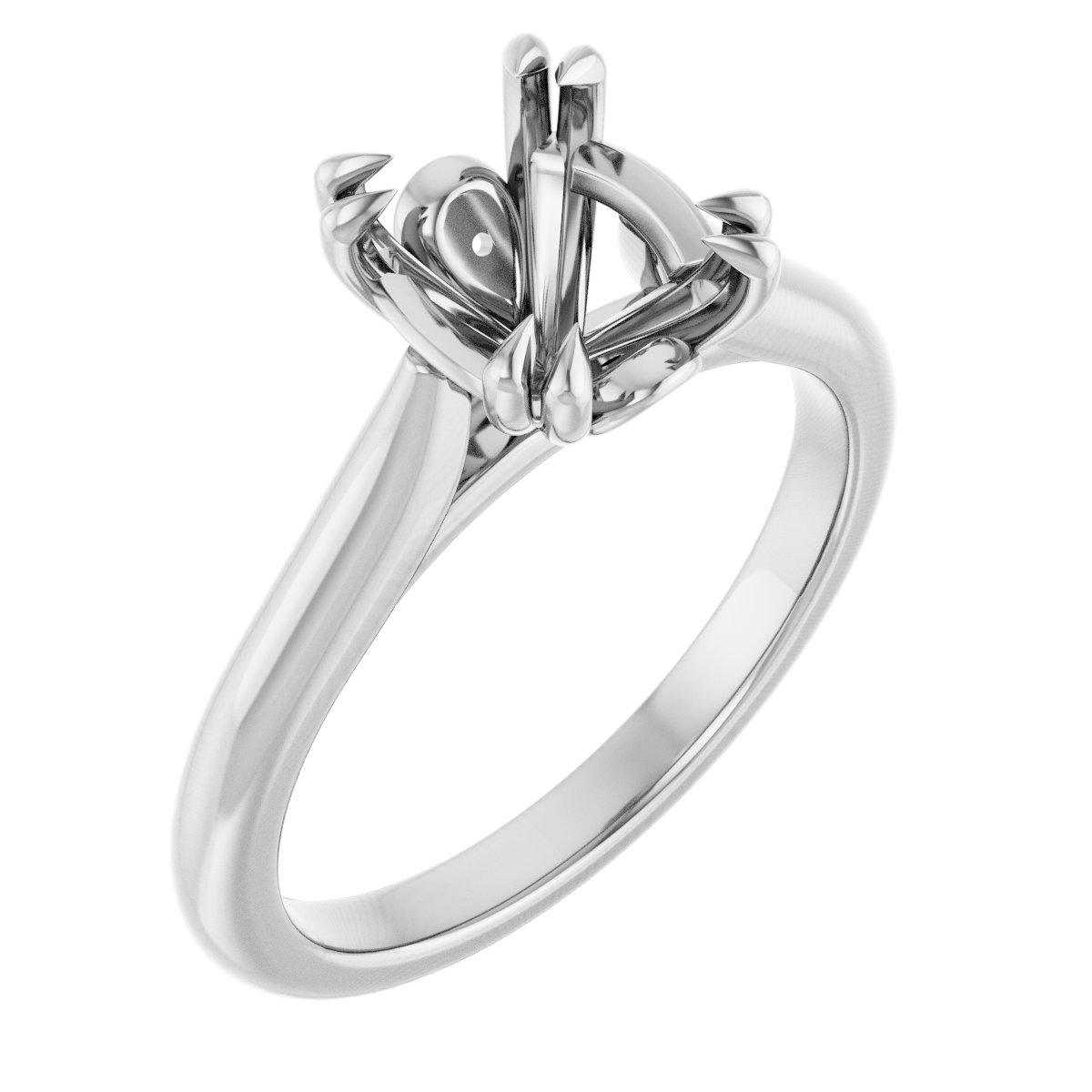 Double Claw-Prong Engagement Ring or Band