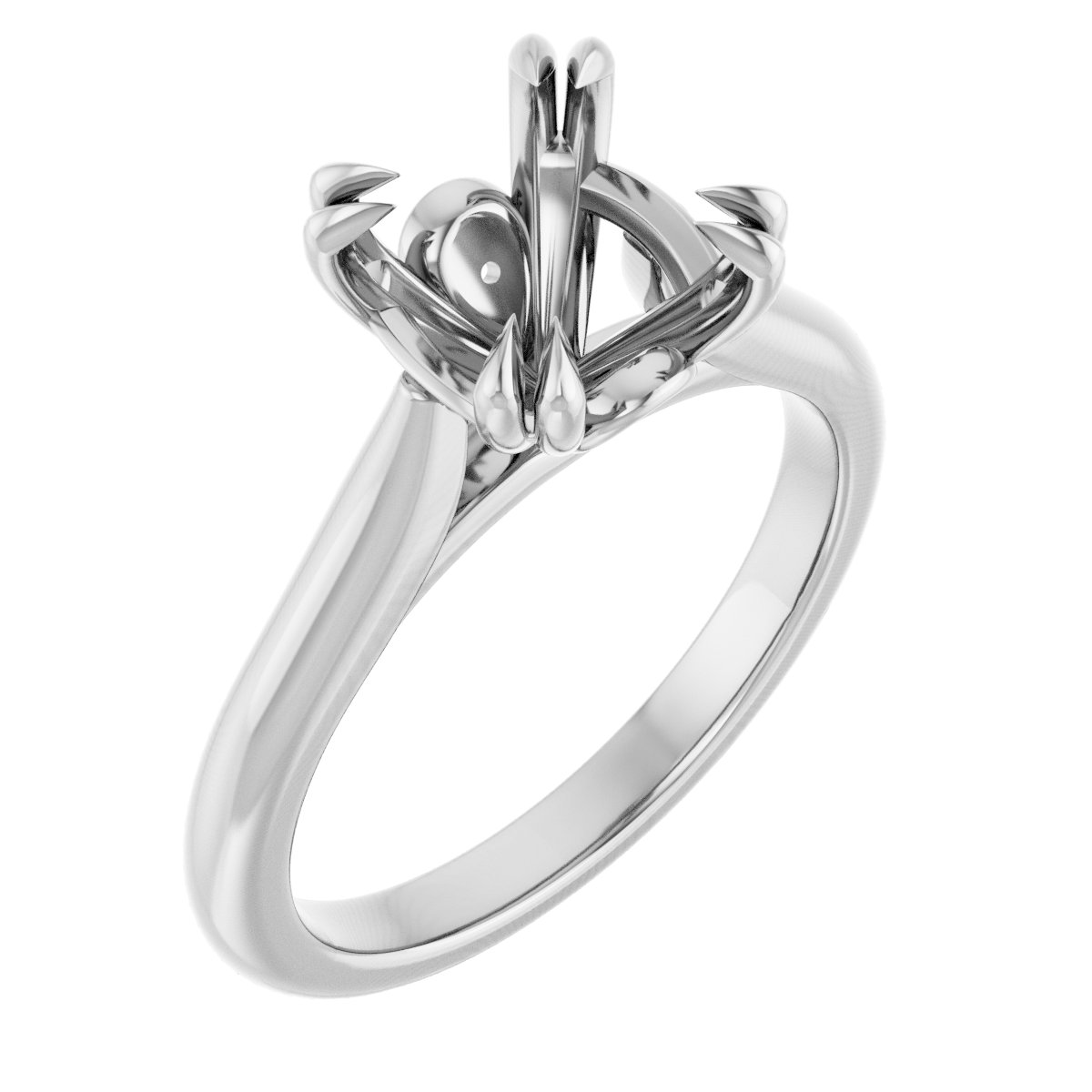 Double Claw-Prong Engagement Ring or Band