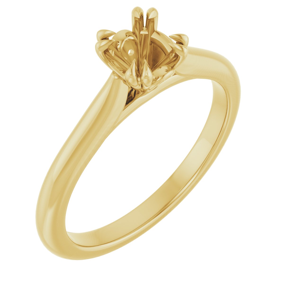 Double Claw-Prong Engagement Ring or Band