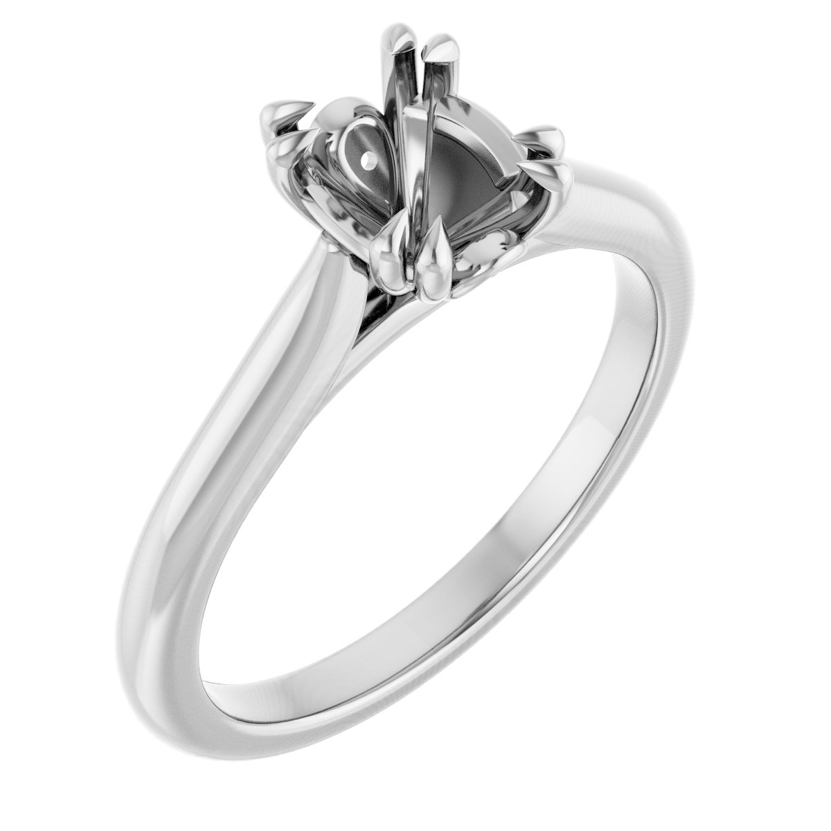 Double Claw-Prong Engagement Ring or Band