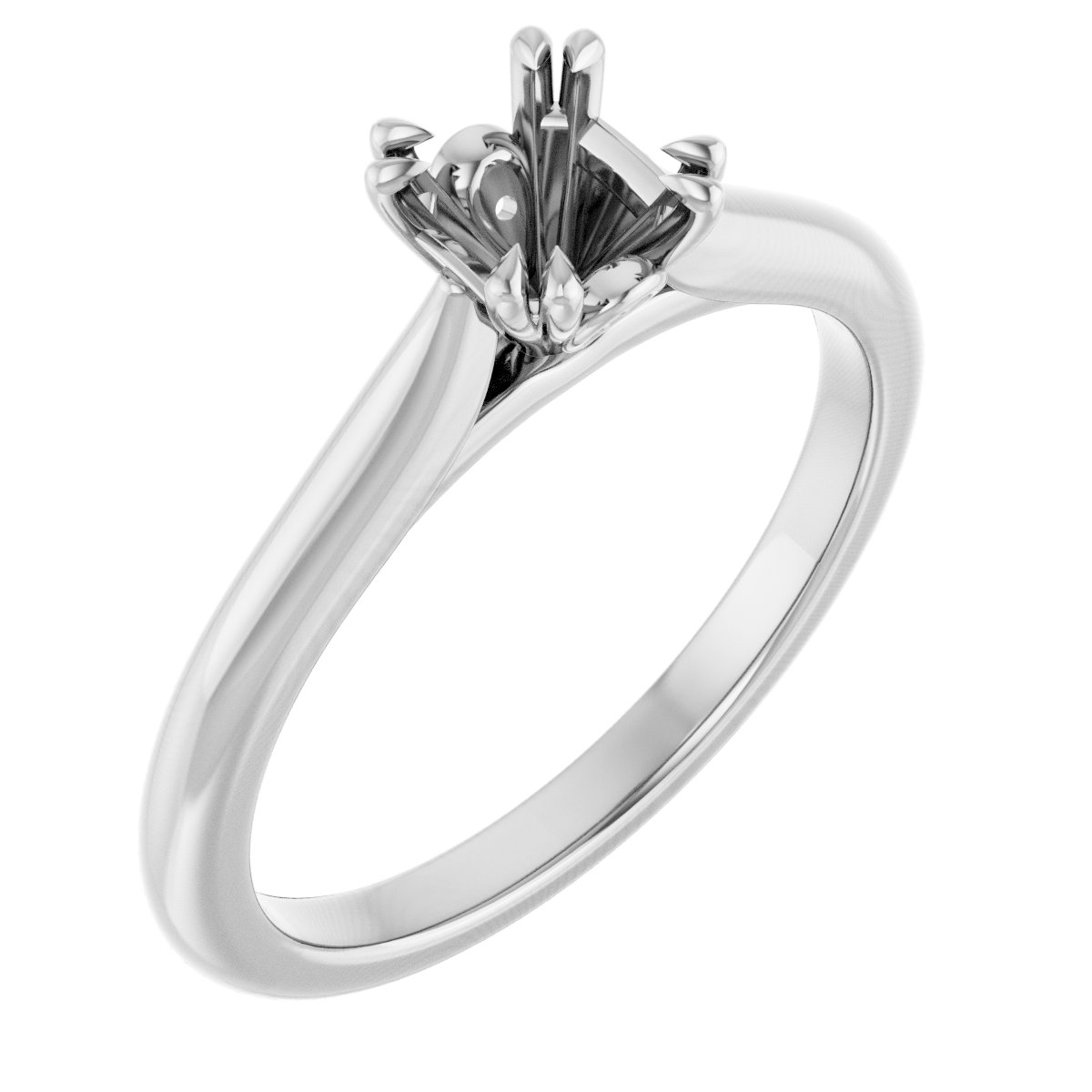 Double Claw-Prong Engagement Ring or Band