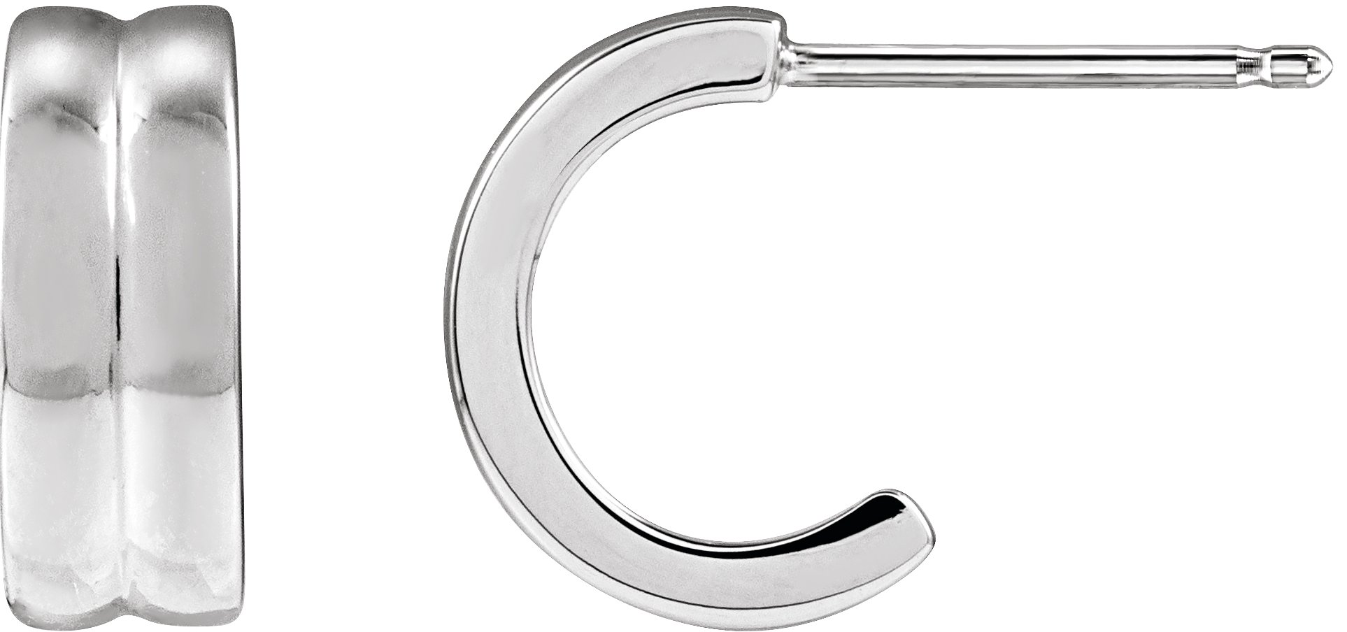 Concave Hoop Earrings