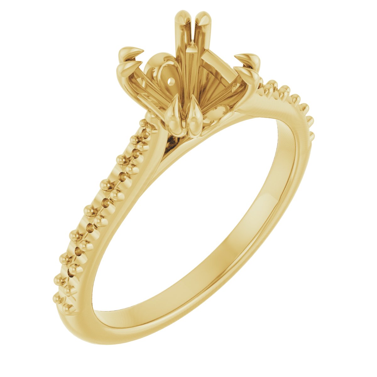 Double Claw-Prong Engagement Ring or Band