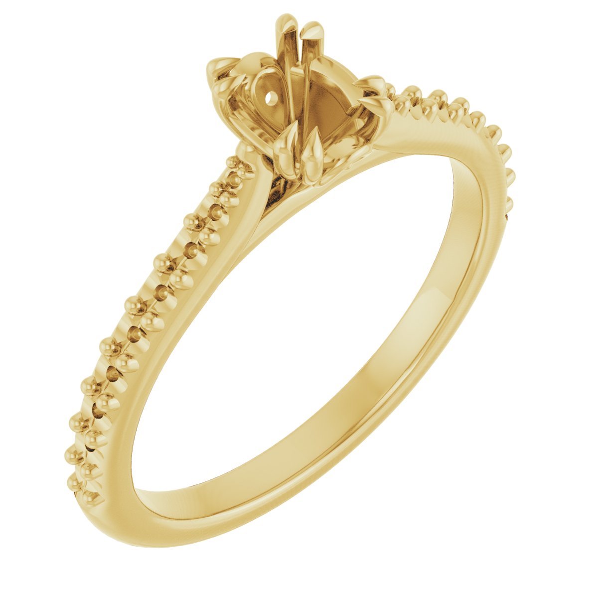 Double Claw-Prong Engagement Ring or Band