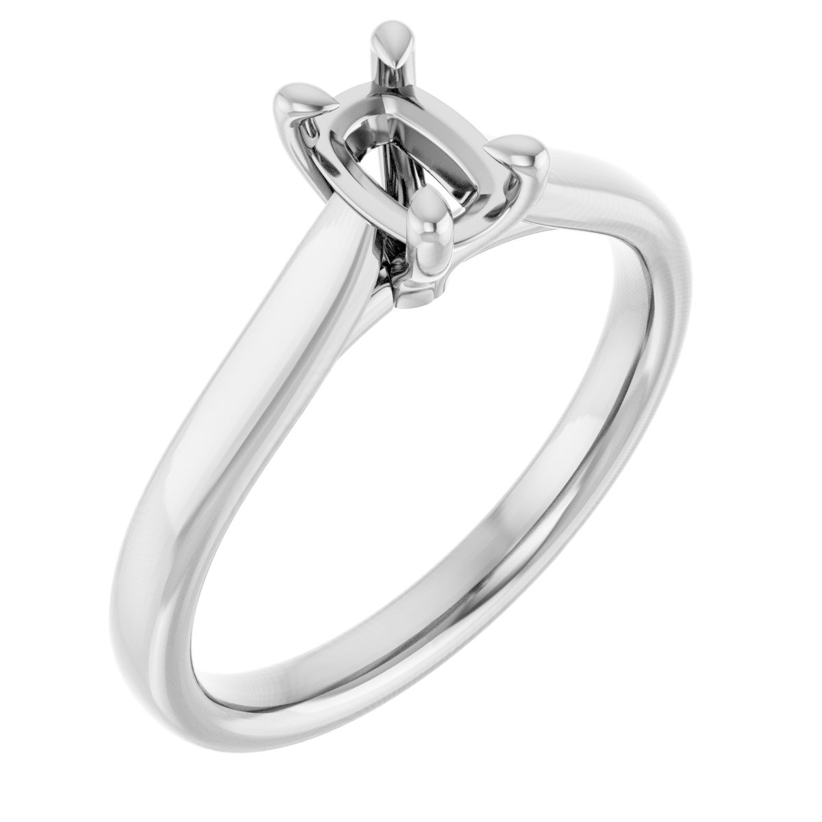 Claw-Prong Solitaire Engagement Ring or Band