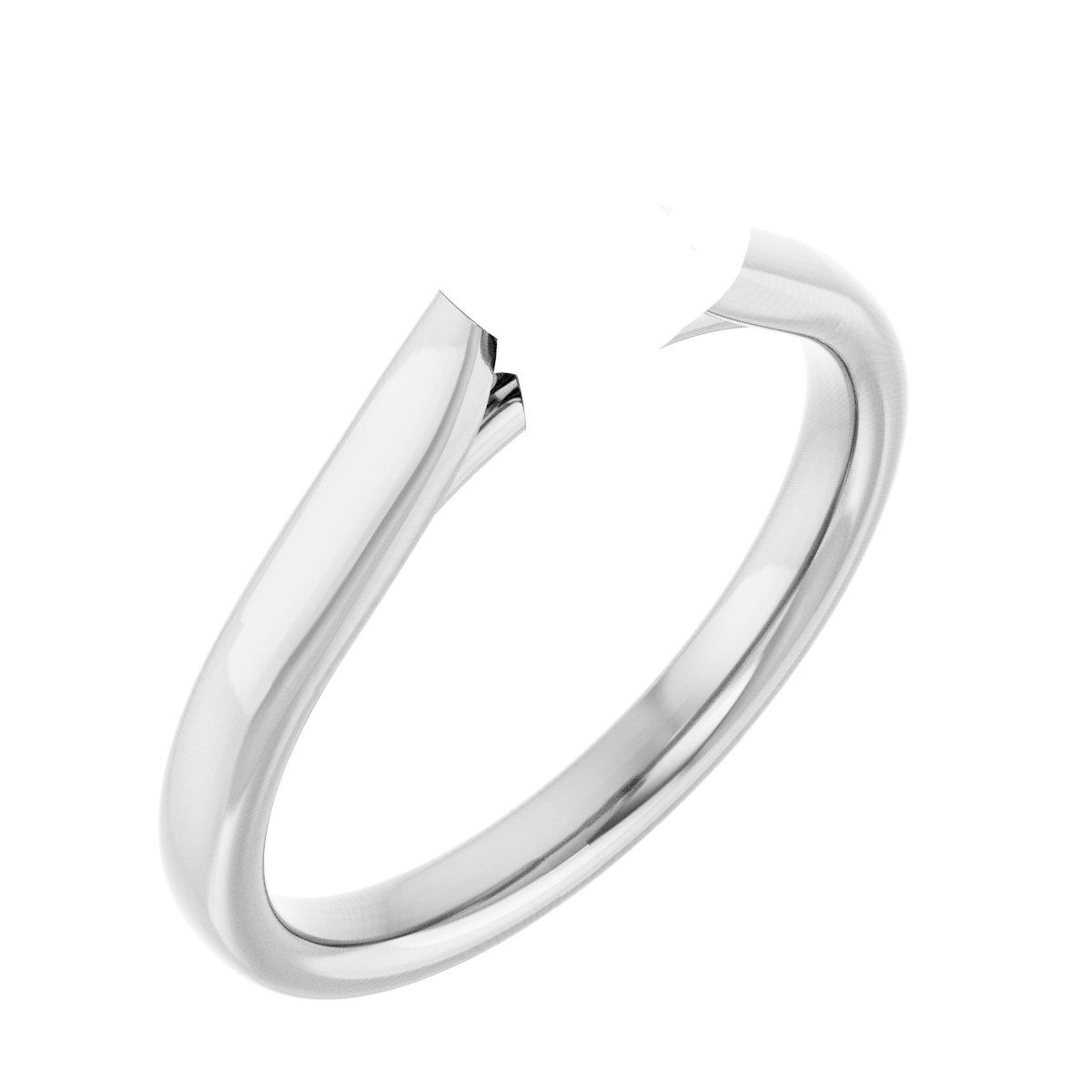 Claw-Prong Solitaire Engagement Ring or Band