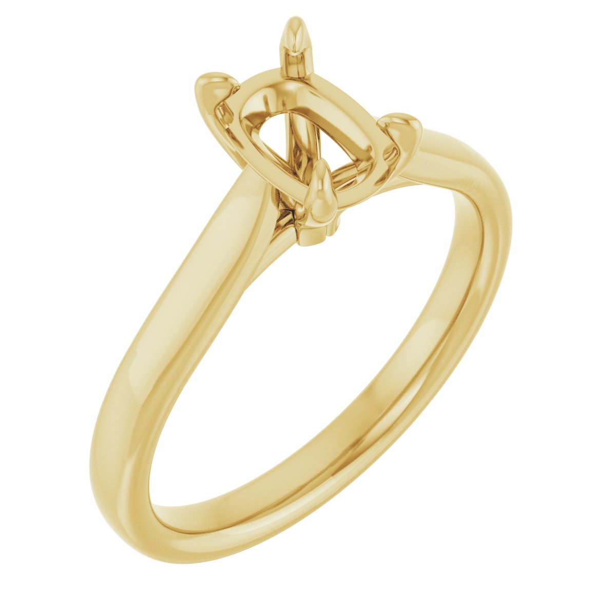 Claw-Prong Solitaire Engagement Ring or Band