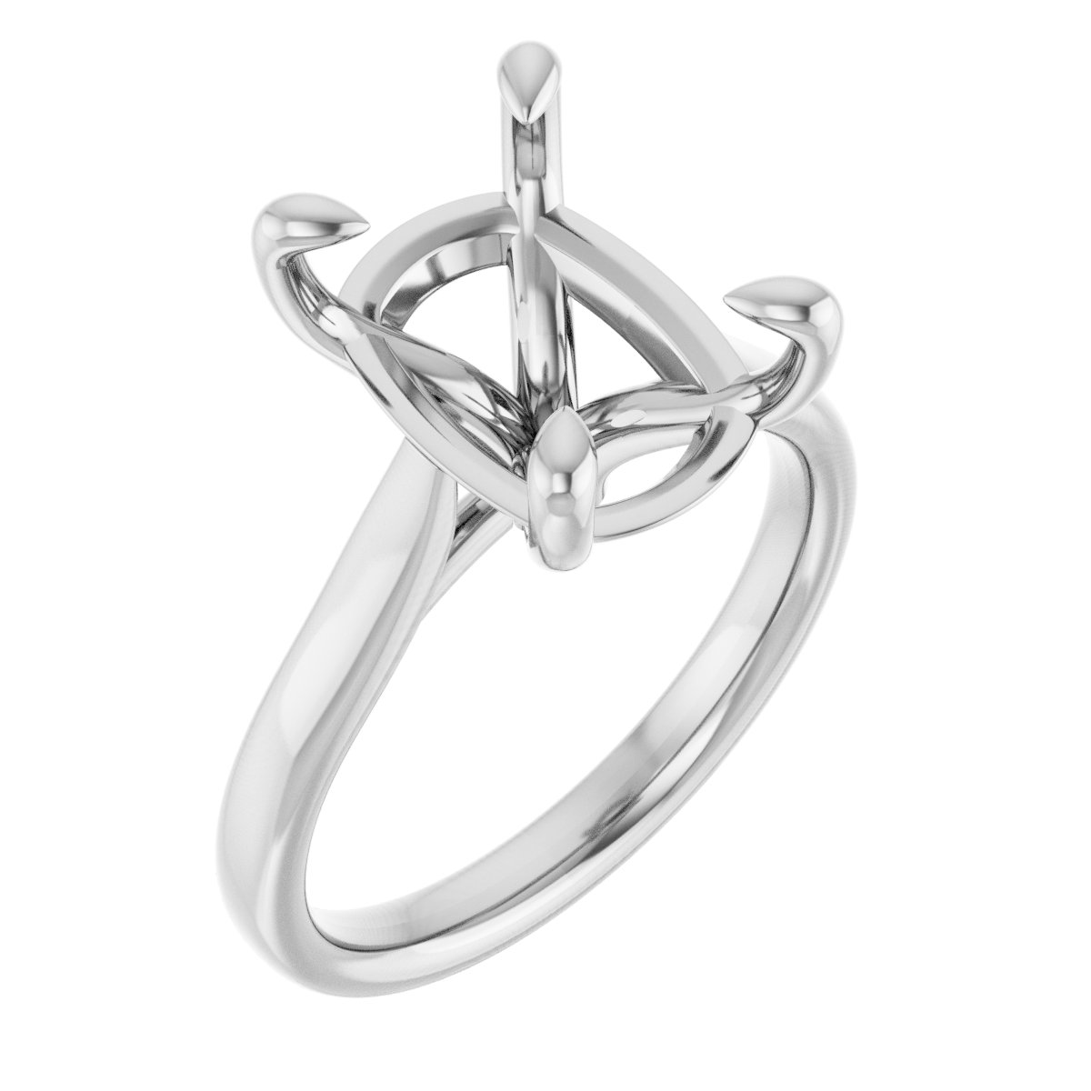Claw-Prong Solitaire Engagement Ring or Band