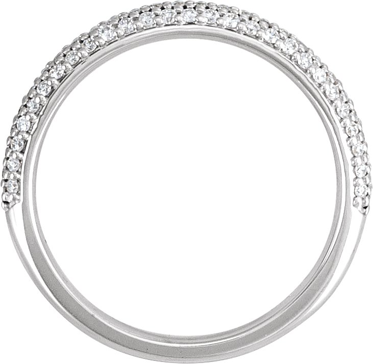 14K White 1/3 CTW Natural Diamond Band-2