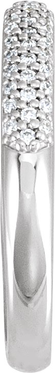 14K White 1/3 CTW Natural Diamond Band-3