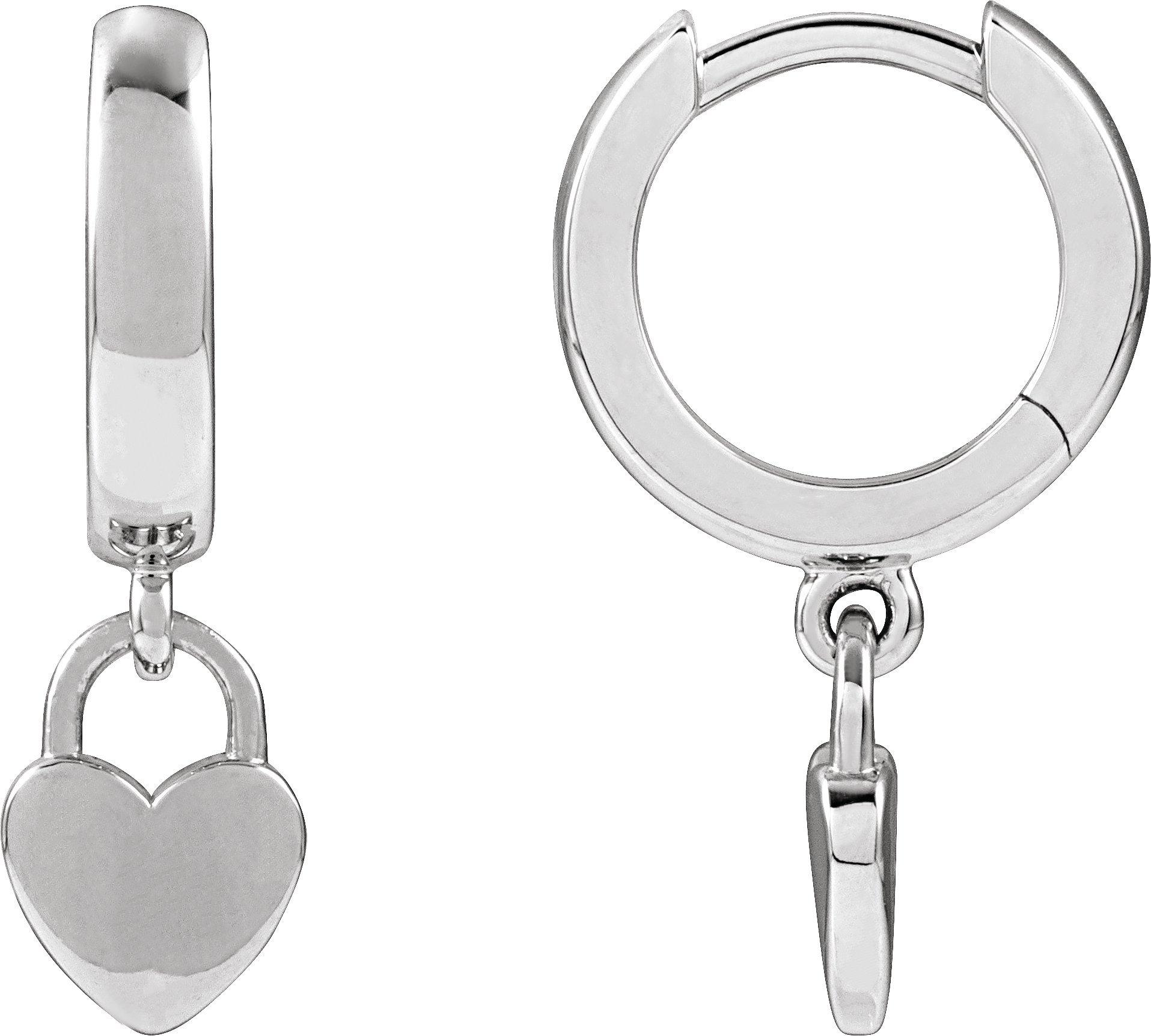 Heart Hoop Earrings
